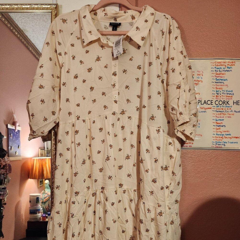 Torrid Peasant Shirt Dress NWT